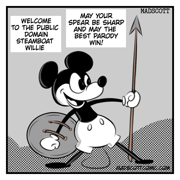 Welcome to the public domain steamboat willie